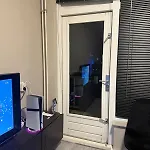 Stylish Led Balcony Swing Parking By Door