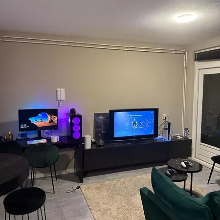 Apartment Stylish Led Balcony Swing Parking By Door